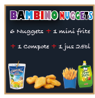 Menu bambino nugget