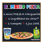 Menu bambino pizza