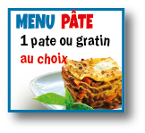 Menu Midi pate
