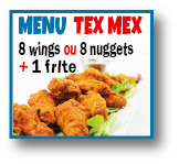 Menu Midi tex mex
